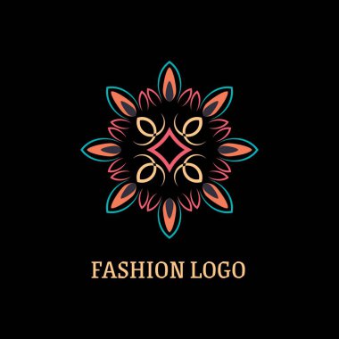 Moda temalı basit vektör logosu tasarımı