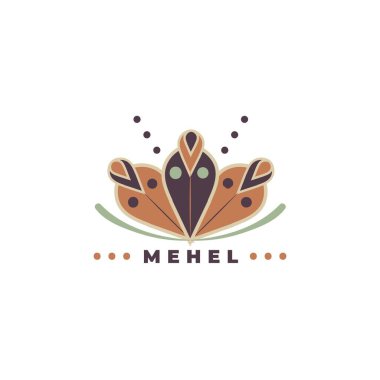 Moda temalı basit vektör logosu tasarımı