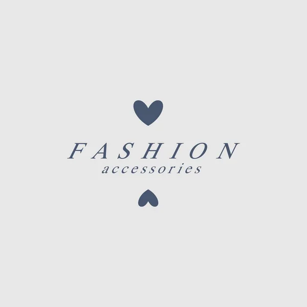 Simple Vector Logo Design Fashion Theme — ストックベクタ