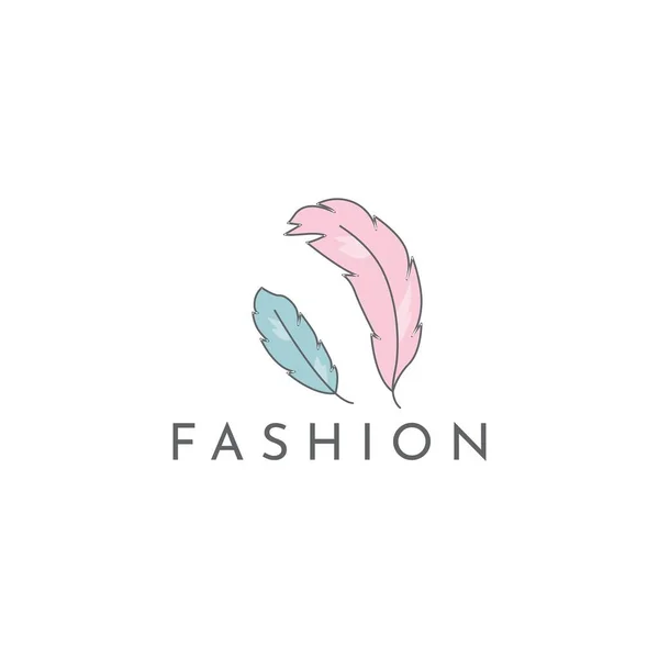 Simple Vector Logo Design Fashion Theme — ストックベクタ