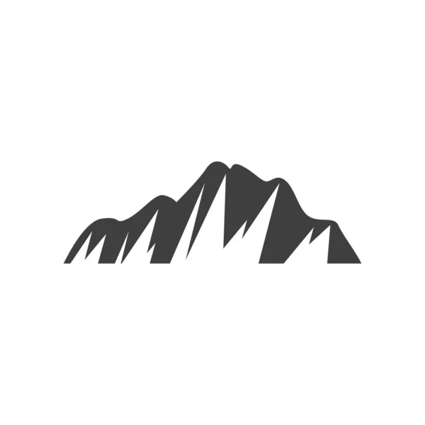 Diseño Simple Vectores Temáticos Montaña Sobre Fondo Blanco — Vector de stock