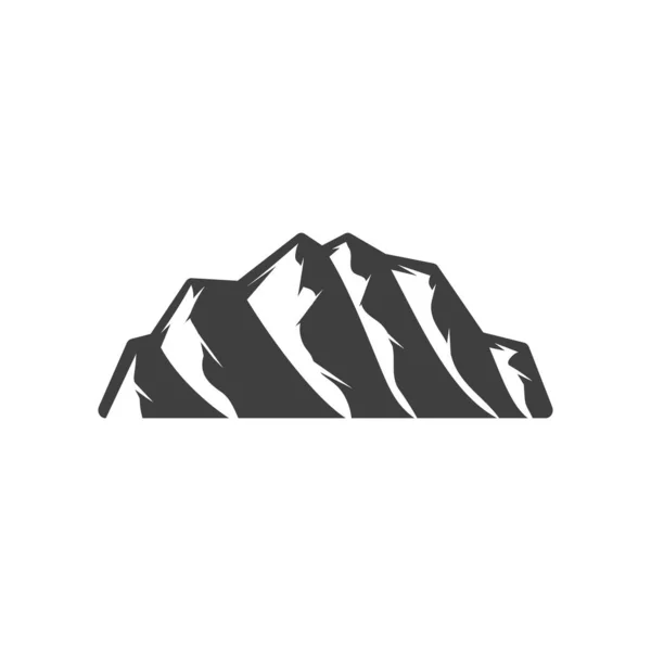 Conception Vectorielle Thème Montagne Simple Sur Fond Blanc — Image vectorielle