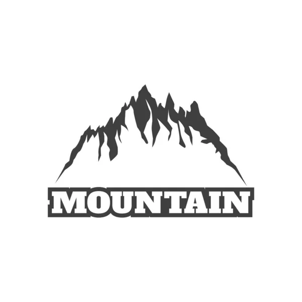 Simple Mountain Themed Vector Design White Background — Wektor stockowy