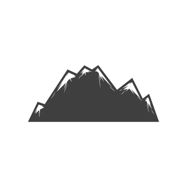 Diseño Simple Vectores Temáticos Montaña Sobre Fondo Blanco — Vector de stock