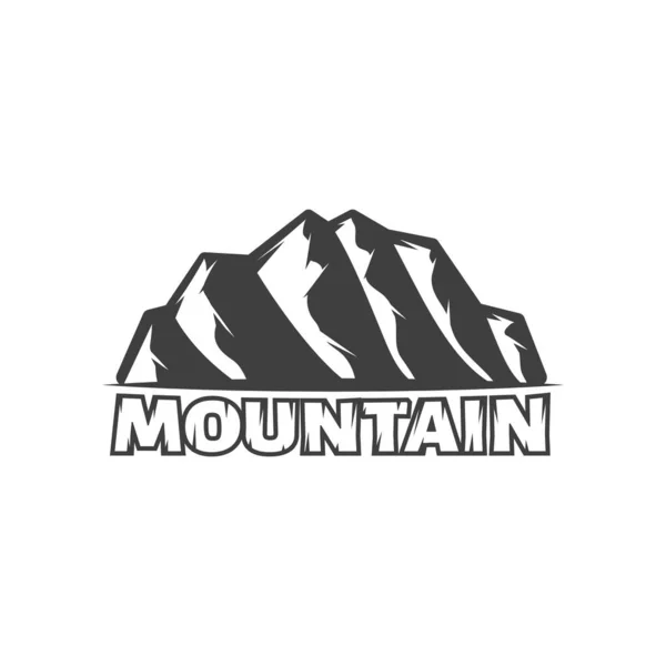Simple Mountain Themed Vector Design White Background — Wektor stockowy