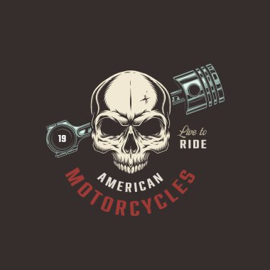 Motosiklet temalı vektör tasarımı tüm yazdırma ortamlarında kullanmak için uygundur, vs..