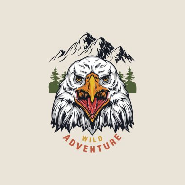 Kartal temalı vektör tasarımı