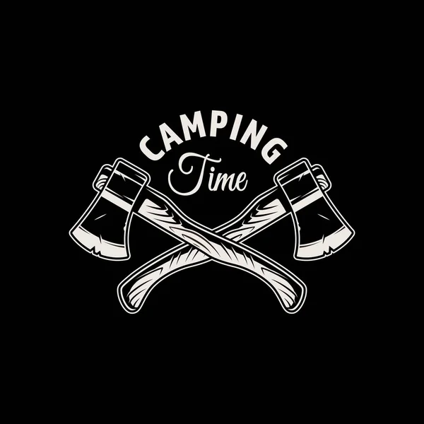 Abenteuer Camping Themen Vektor Design Für Bedürfnisse Wie Printmedien Usw — Stockvektor