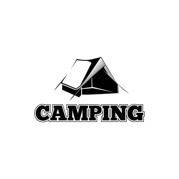Aventura Camping Design Vetorial Temático Adequado Para Necessidades Como Mídia — Vetor de Stock