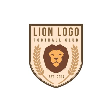 Aslan hayvan temalı vektör tasarımı