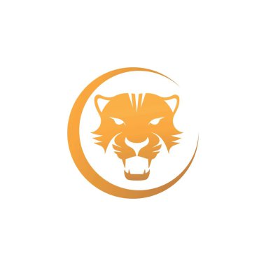 Kaplan hayvan temalı vektör tasarımı