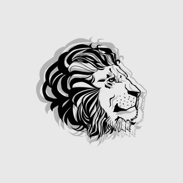 Conception Vectorielle Thème Animal Lion — Image vectorielle