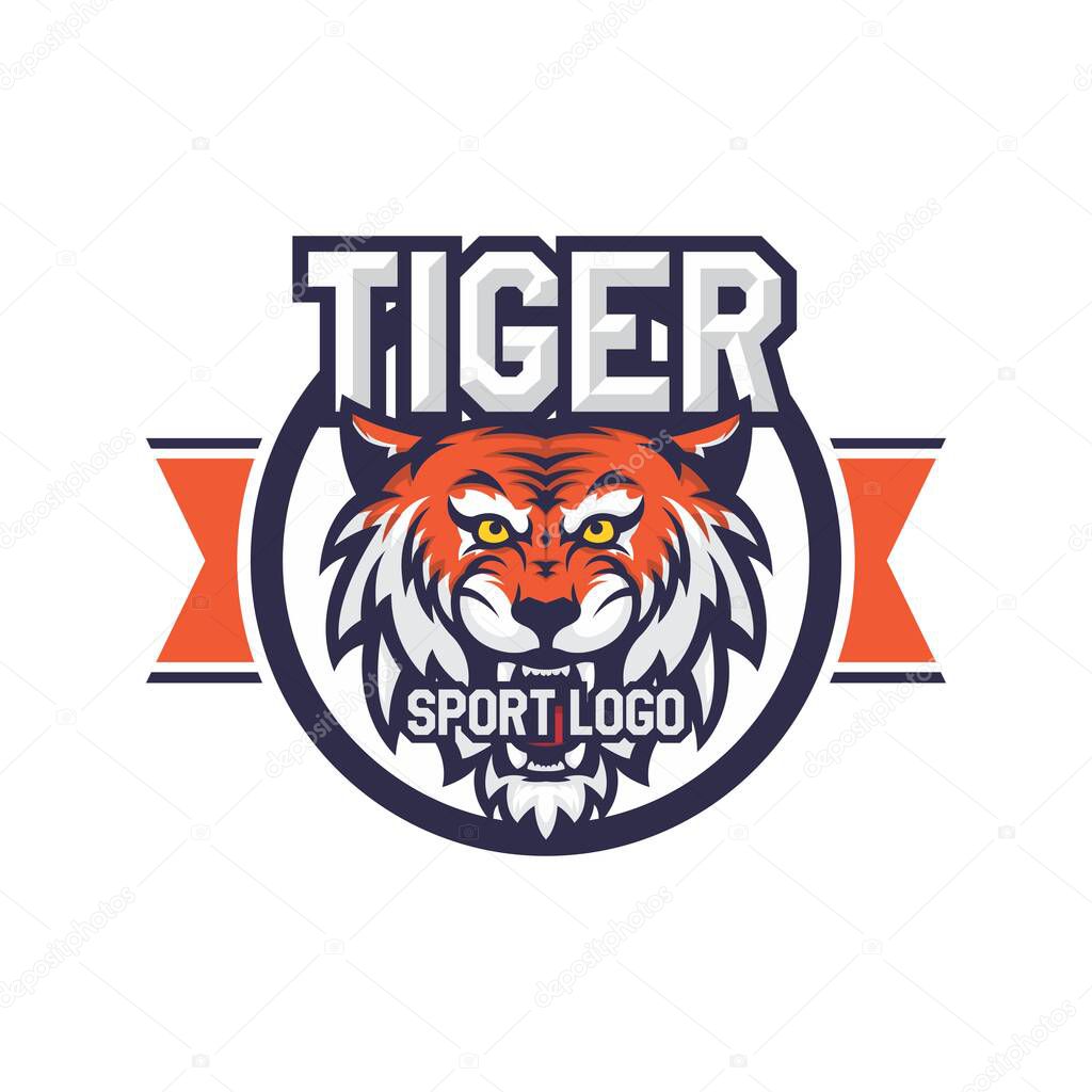 Tiger animal themed vector design