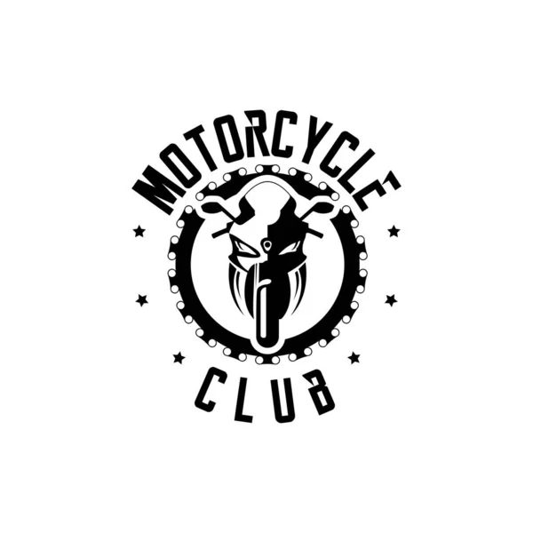 Motosiklet temalı basit vektör tasarımı
