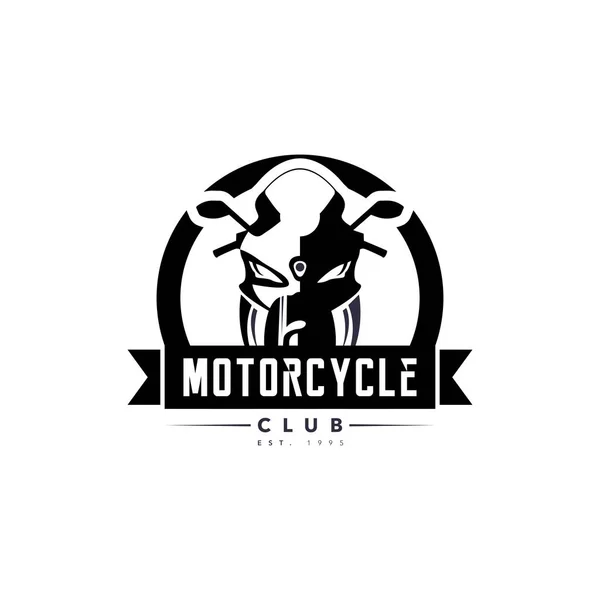 Motocicleta Temático Design Vetorial Simples — Vetor de Stock