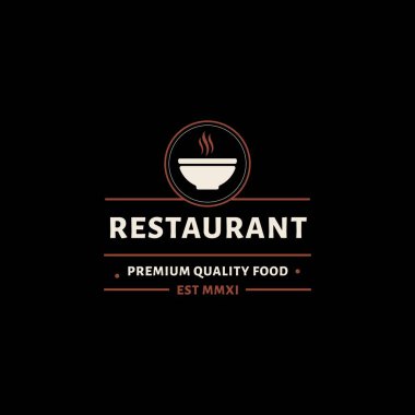 Yemek, yemek ve restoran temalı vektör tasarımı