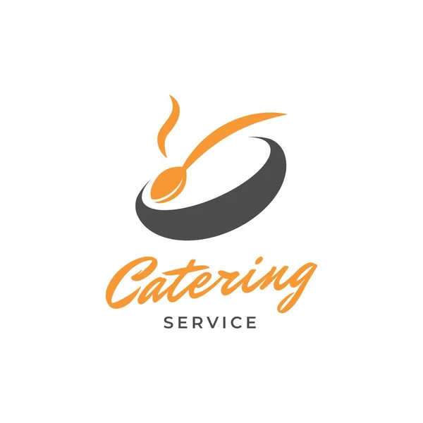 Diseño Vectorial Temático Catering Comida Restaurante — Vector de stock