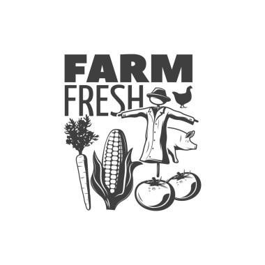 Çiftlik temalı basit vektör tasarımı