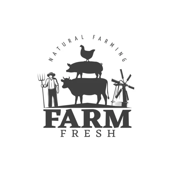 Çiftlik temalı basit vektör tasarımı