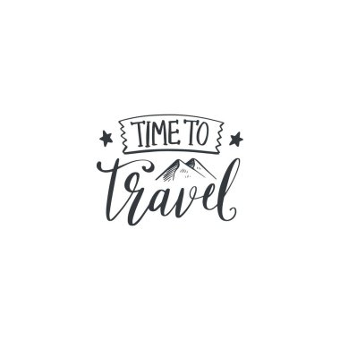 Tatil yolculuğu temalı vektör tasarımı