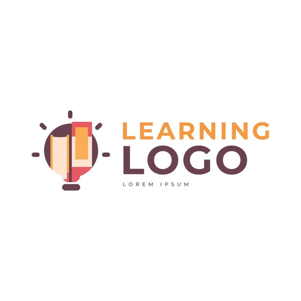 Design Vetorial Temático Educacional Adequado Para Necessidades Como Logotipos Livros — Vetor de Stock