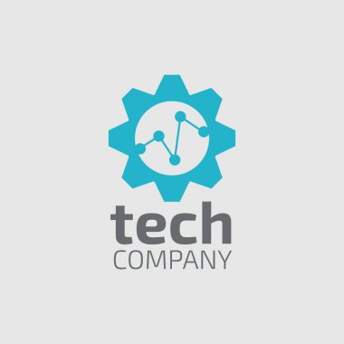 Teknoloji temalı vektör tasarımları veya logoları şirketin ihtiyaçları gibi yazılı ortamlarda kullanmak için uygundur.