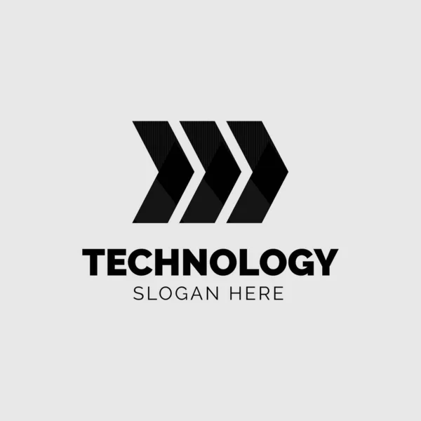 Projetos Logotipos Vetores Temáticos Tecnologia São Adequados Para Uso Mídia — Vetor de Stock