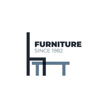 İç temalı vektör tasarımı dükkanların, şirketlerin logoları veya markaları için uygundur.