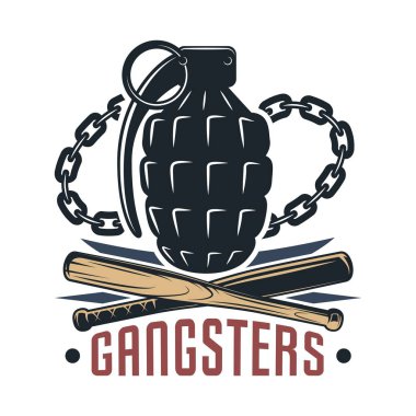 Kafatası şekilli mafya temalı vektör tasarımı