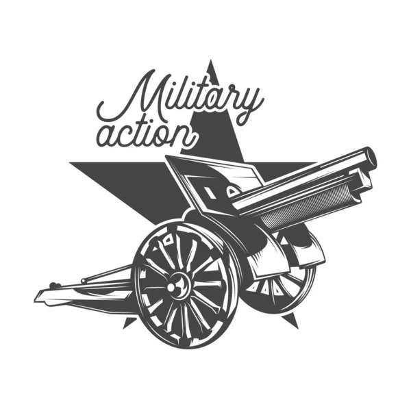 Projeto Vetor Logotipo Temático Exército —  Vetores de Stock
