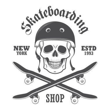 Kaykay temalı basit vektör tasarımı