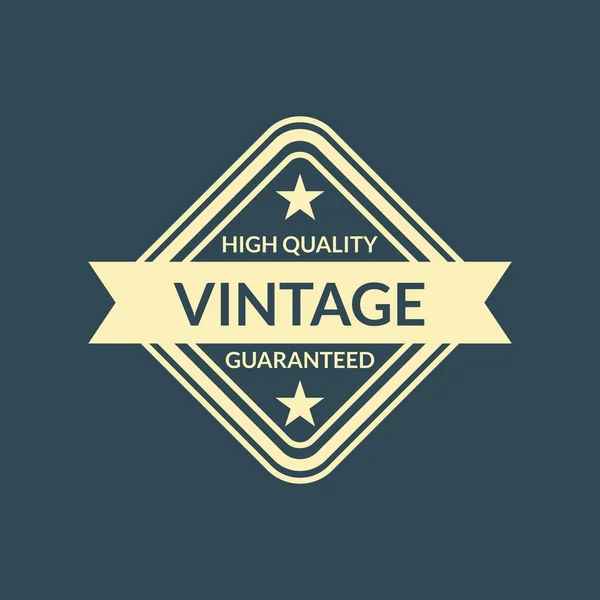 Vector Design Vintage Themed Logo — Stock Vector