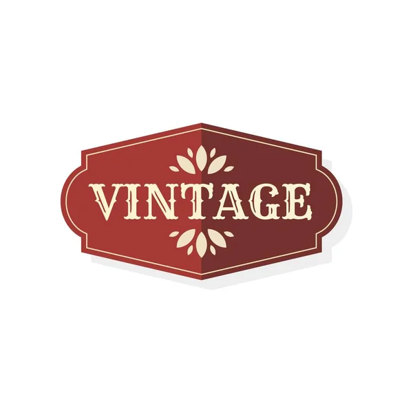 Diseño Vectorial Logotipo Temático Vintage — Vector de stock