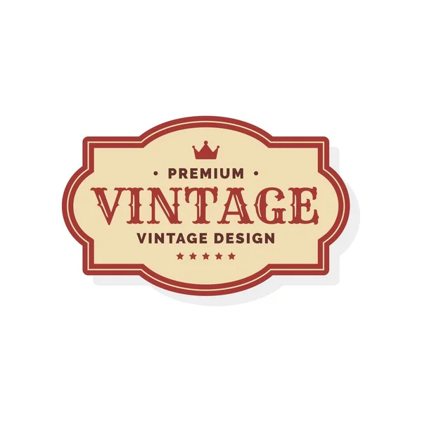 Vector Design Vintage Themed Logo — Stock Vector