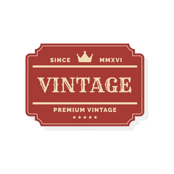 Vector Design Vintage Themed Logo — Stock Vector