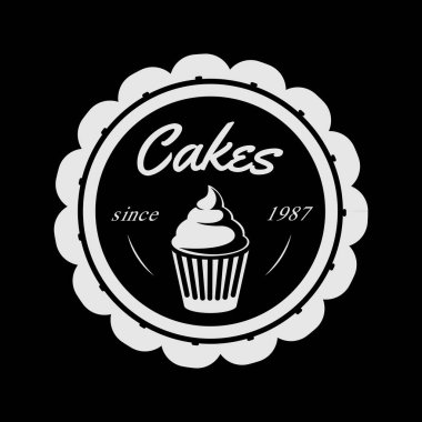 Pastane temalı vektör tasarımı pasta üretim şirketlerini etiketlemek için uygundur, vb..