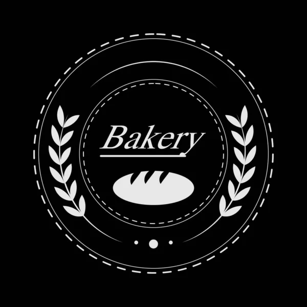 Das Bäckerei Vektordesign Eignet Sich Für Die Kennzeichnung Von Kuchenherstellern — Stockvektor