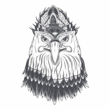 Kartal temalı logo veya vektör tasarımı