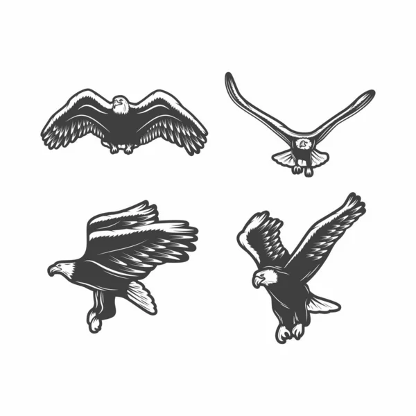 鹰主题标志或矢量设计 — 图库矢量图片