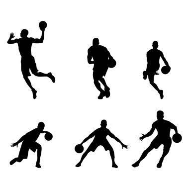 Basketbol temalı vektör tasarımı