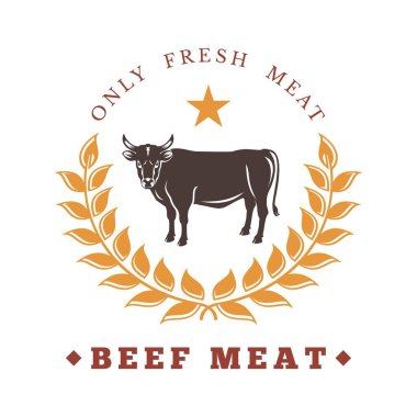 Biftek, et, tavuk vs. gibi yemek menüsü temalı vektör tasarımı