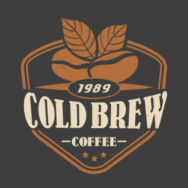 Kahve içecek temalı vektör tasarımı dükkan veya kafe etiketleri için uygundur