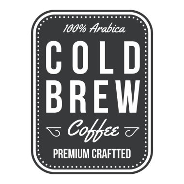 Kahve içecek temalı vektör tasarımı dükkan veya kafe etiketleri için uygundur