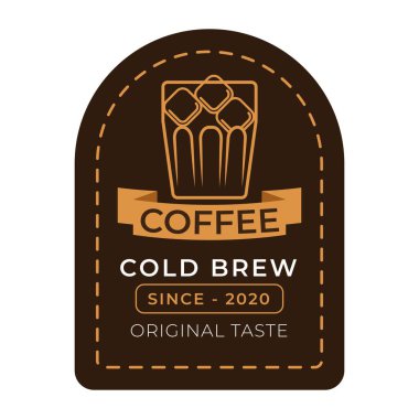 Kahve içecek temalı vektör tasarımı dükkan veya kafe etiketleri için uygundur