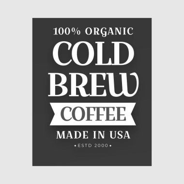 Kahve içecek temalı vektör tasarımı dükkan veya kafe etiketleri için uygundur