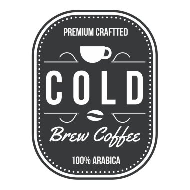 Kahve içecek temalı vektör tasarımı dükkan veya kafe etiketleri için uygundur