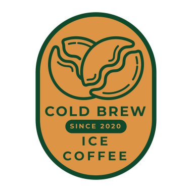 Kahve içecek temalı vektör tasarımı dükkan veya kafe etiketleri için uygundur