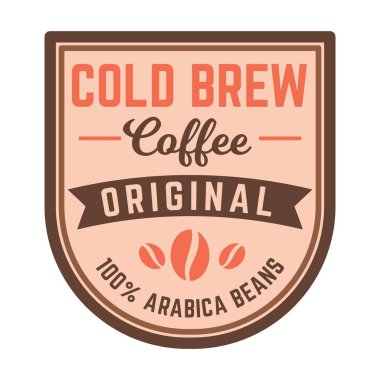 Kahve içecek temalı vektör tasarımı dükkan veya kafe etiketleri için uygundur