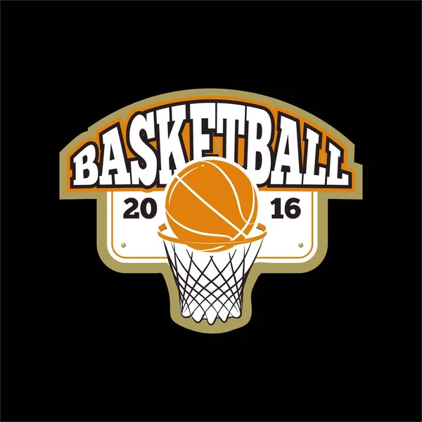 Basketbal Thema Vector Ontwerp — Stockvector