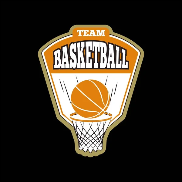 Basketbal Thema Vector Ontwerp — Stockvector